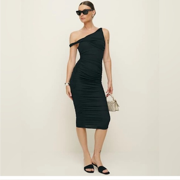 Reformation Alycia dress Black Size Large